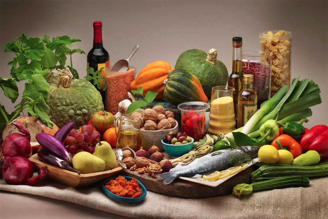 alimentos permitidos na dieta mediterrânea